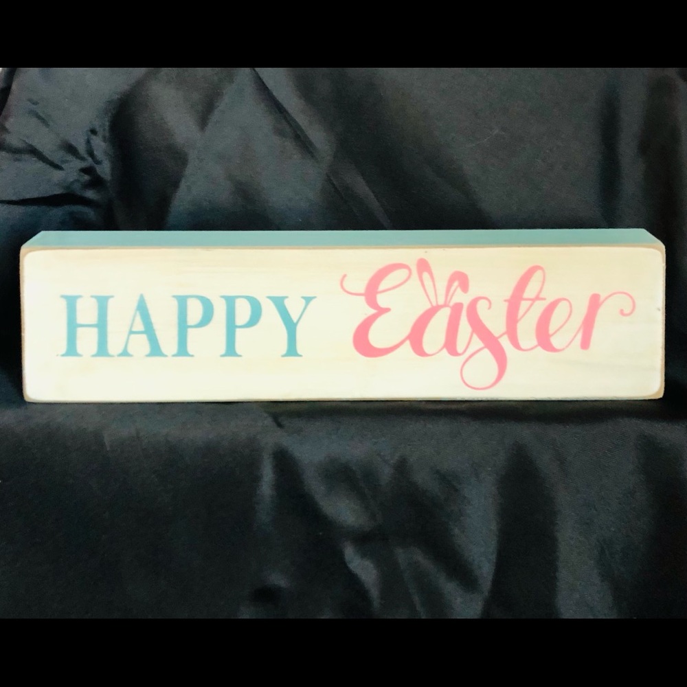 NWT (2) Pc. Easter/Spring Reversible Block Set, New - Picture 4 of 16